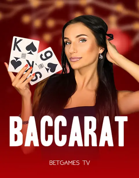 Live baccarat med blå spelpanel, nordiska runor och ljus från Mjölner